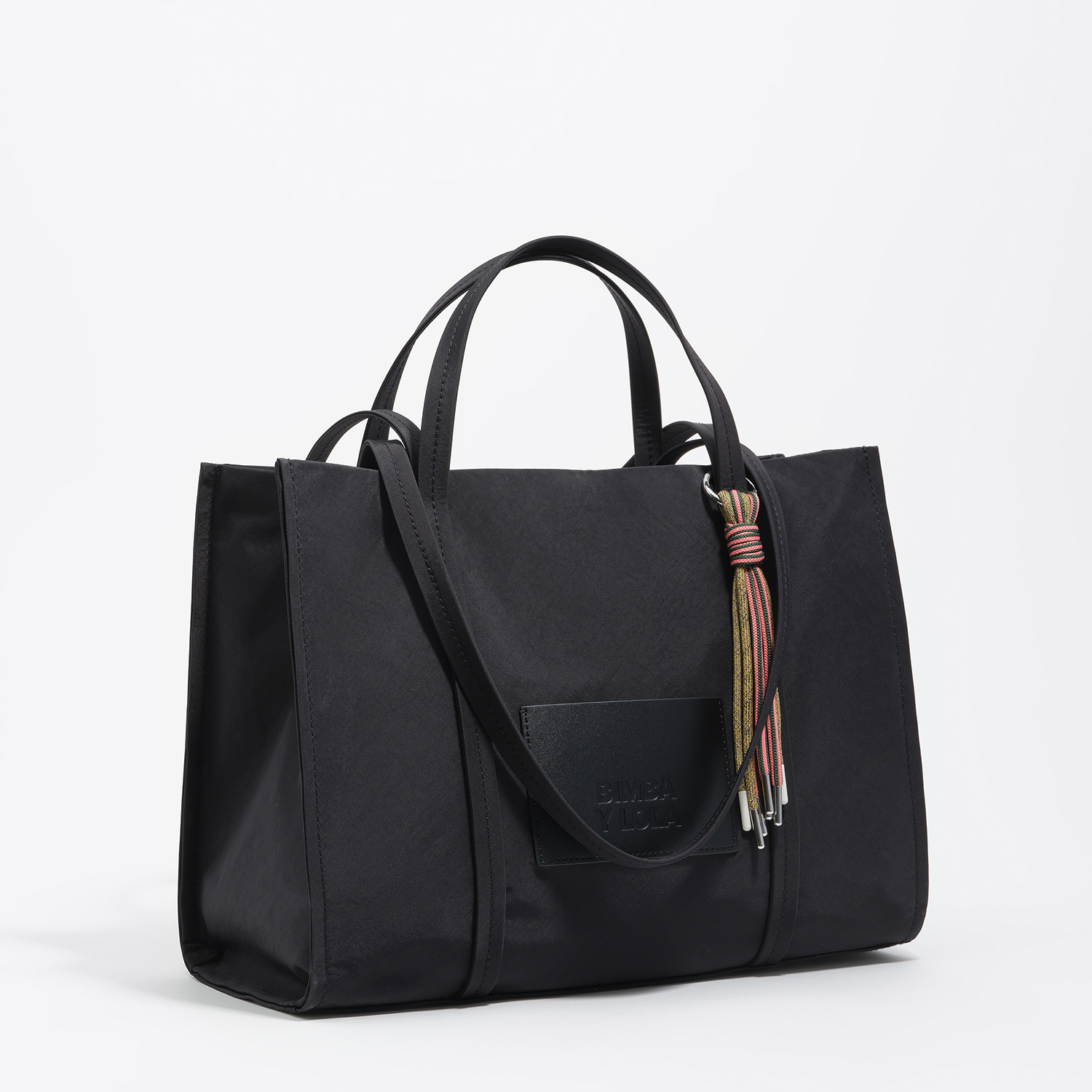 Torebka shopper duża nylon czarna