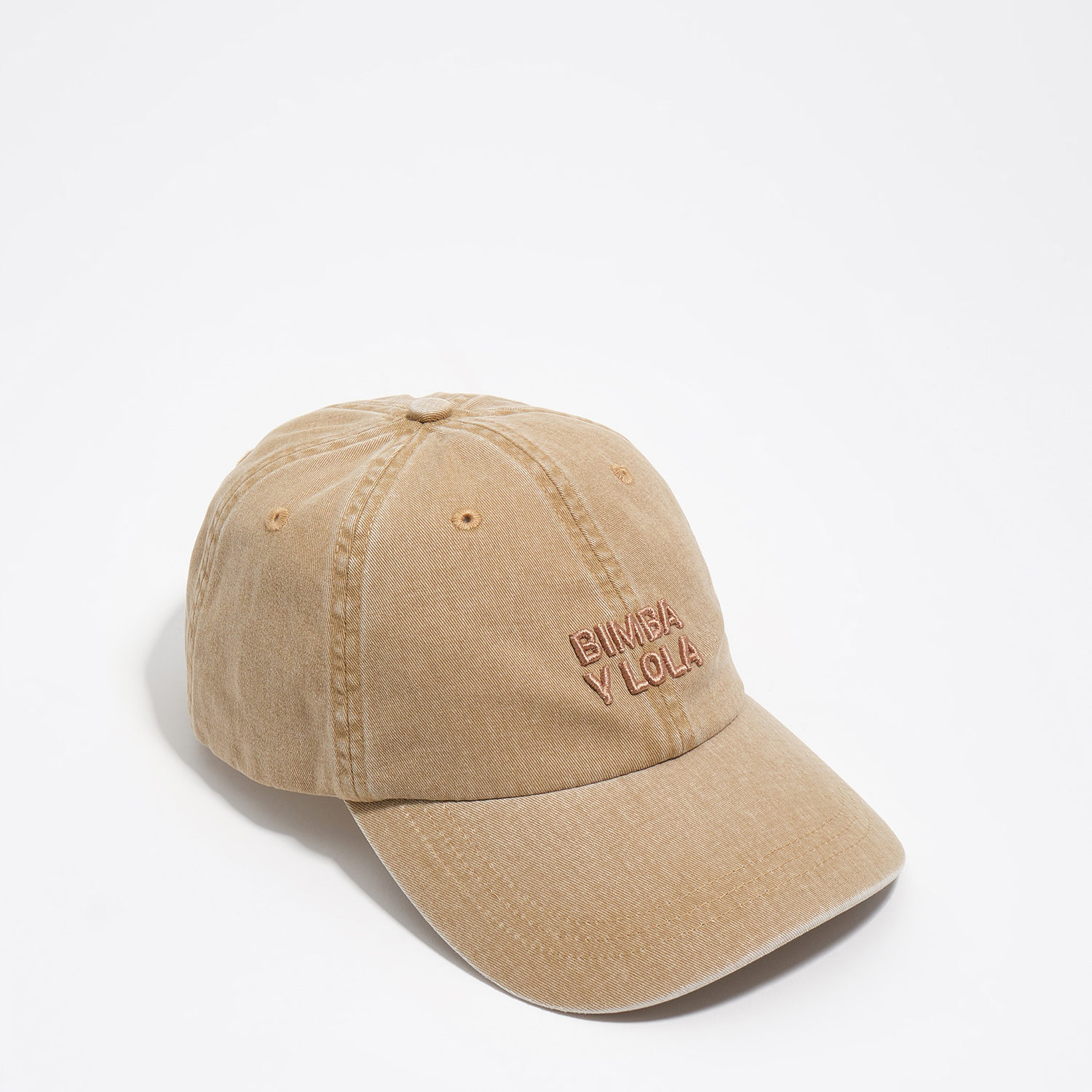 Bimba Y Lola Camel Washed Cotton Cap