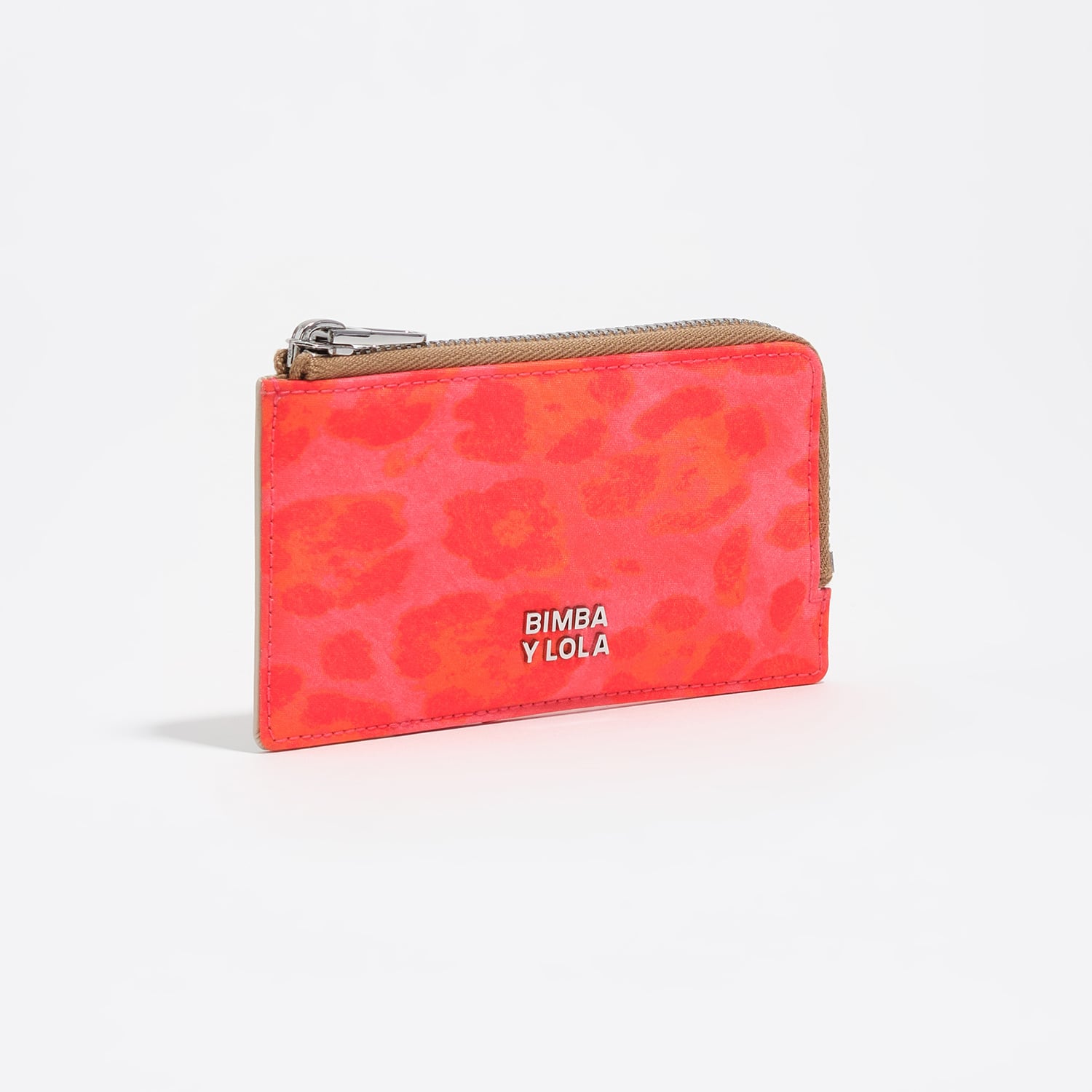 Bimba Y Lola Leopard Pink Pink Leopard Nylon Card Holder-Coin Purse