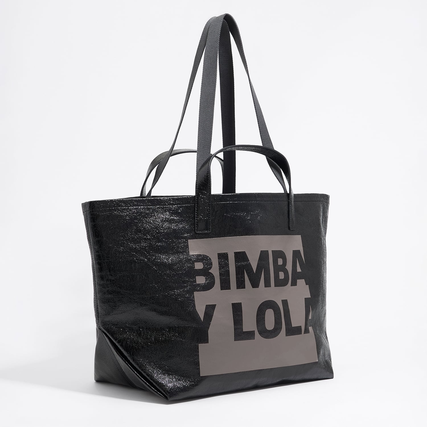 Bimba Y Lola Black Big Shopper Bag