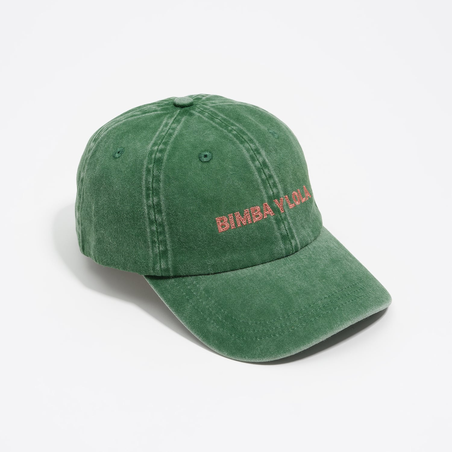 Bimba Y Lola Green Washed Cotton Cap