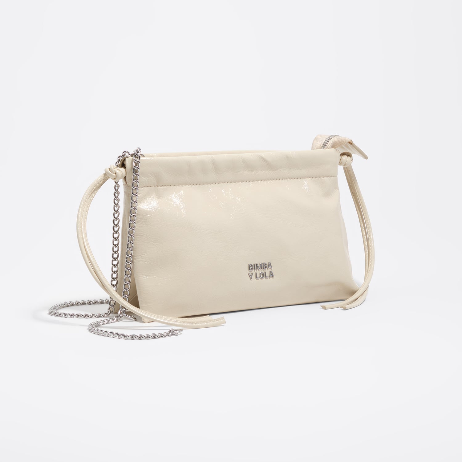 Bimba Y Lola Ivory Leather Mini Bag