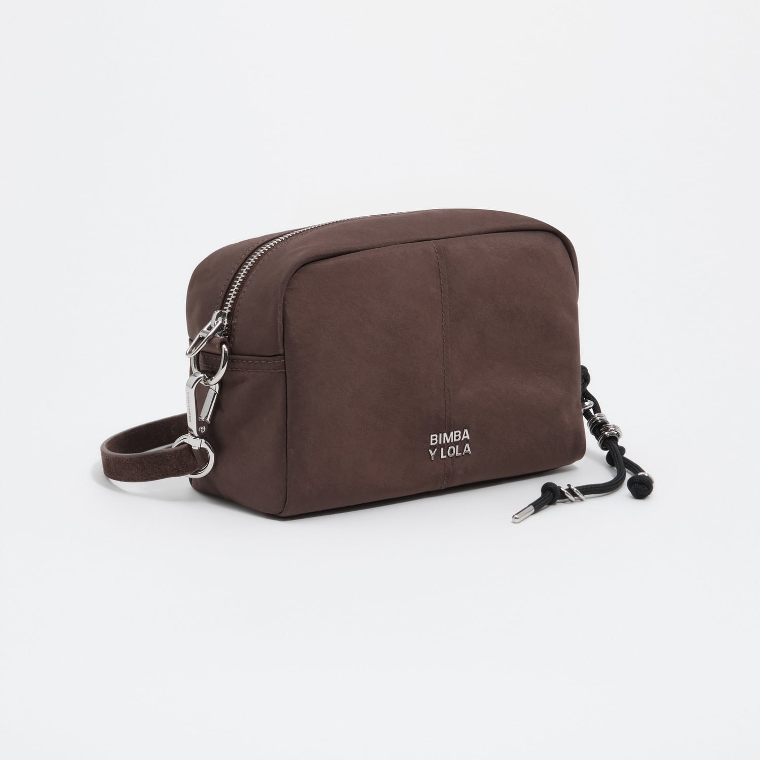 Torebka listonoszka średnia nylon mokka