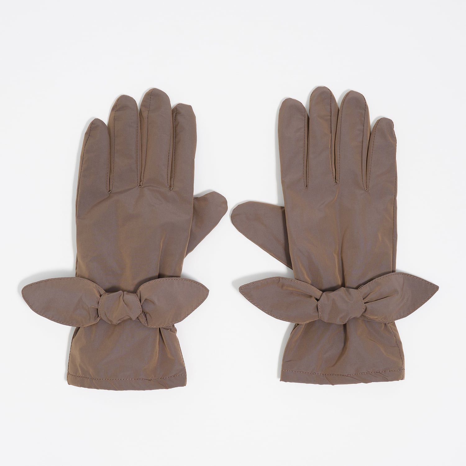 Rękawiczki nylon szaro-brązowe