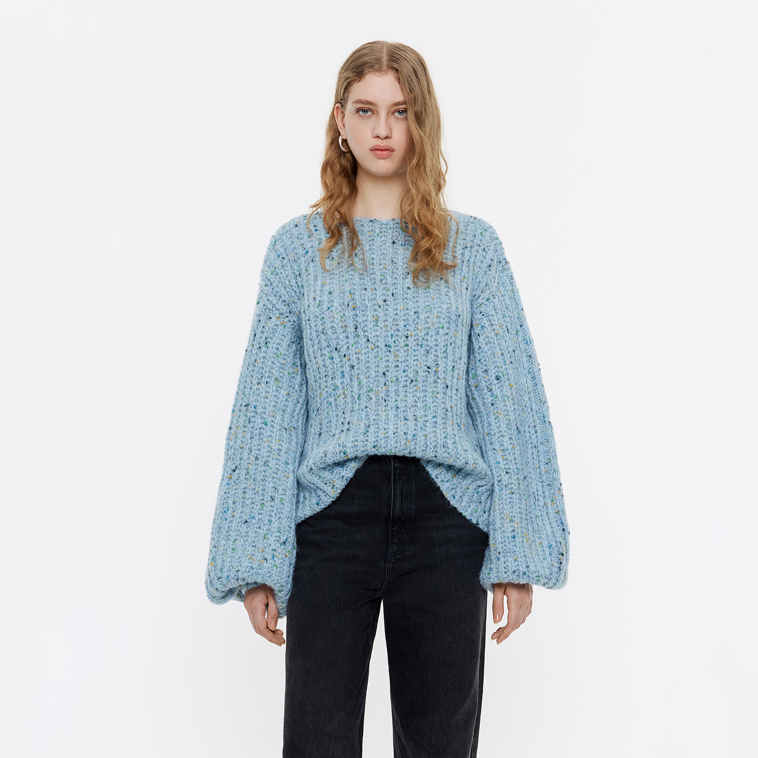 Sweter oversize jasnoniebieski 2