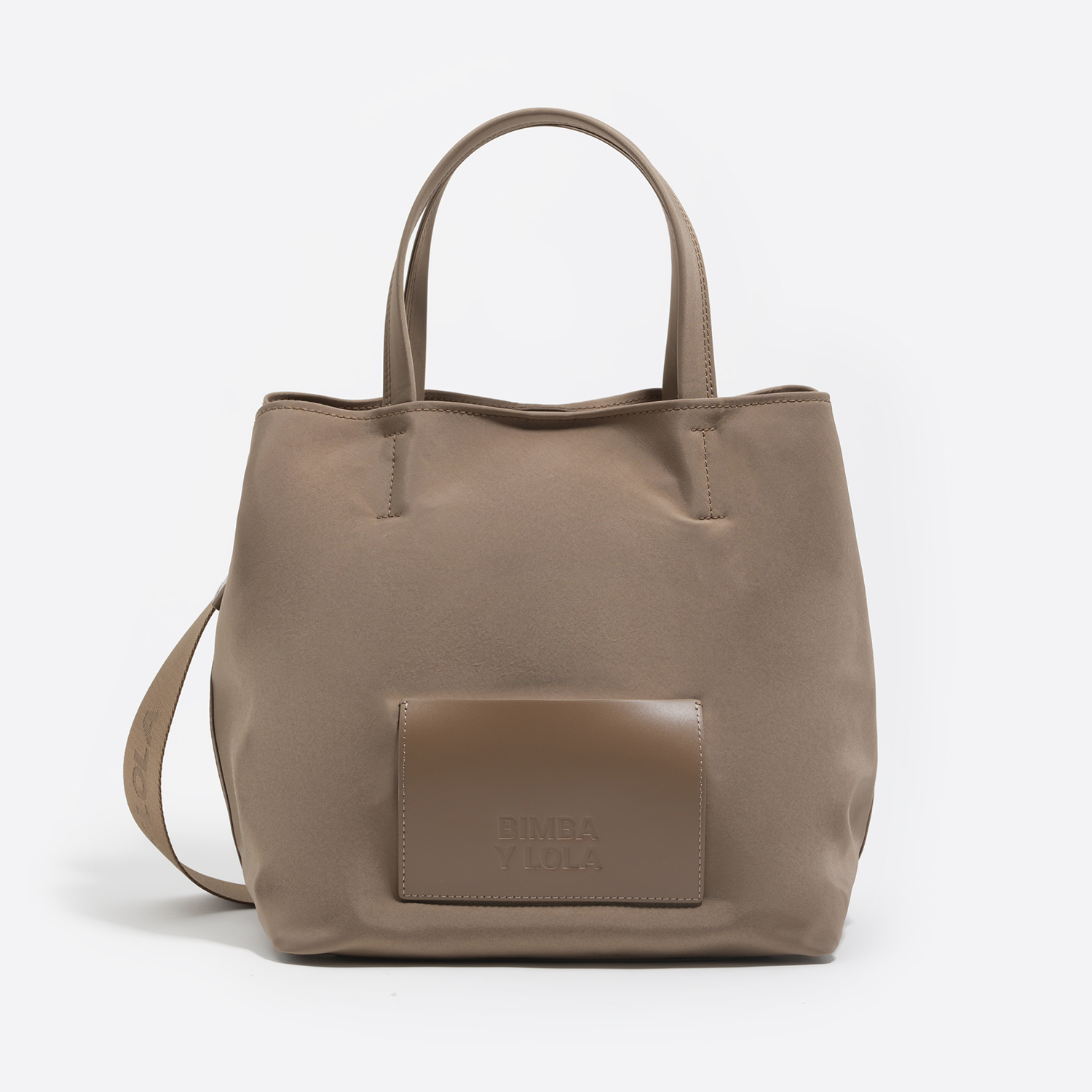 Torba shopper Chihuahua duża nylon taupe
