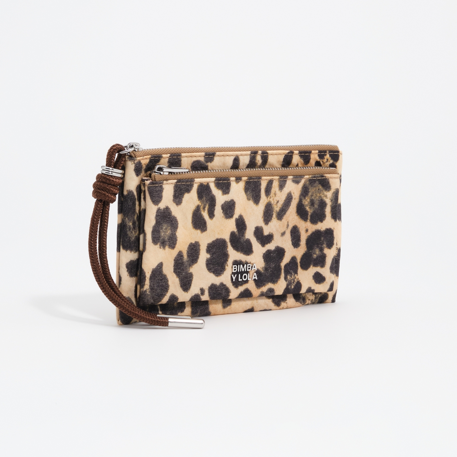 Portfel pocket nylon Leopard naturalny