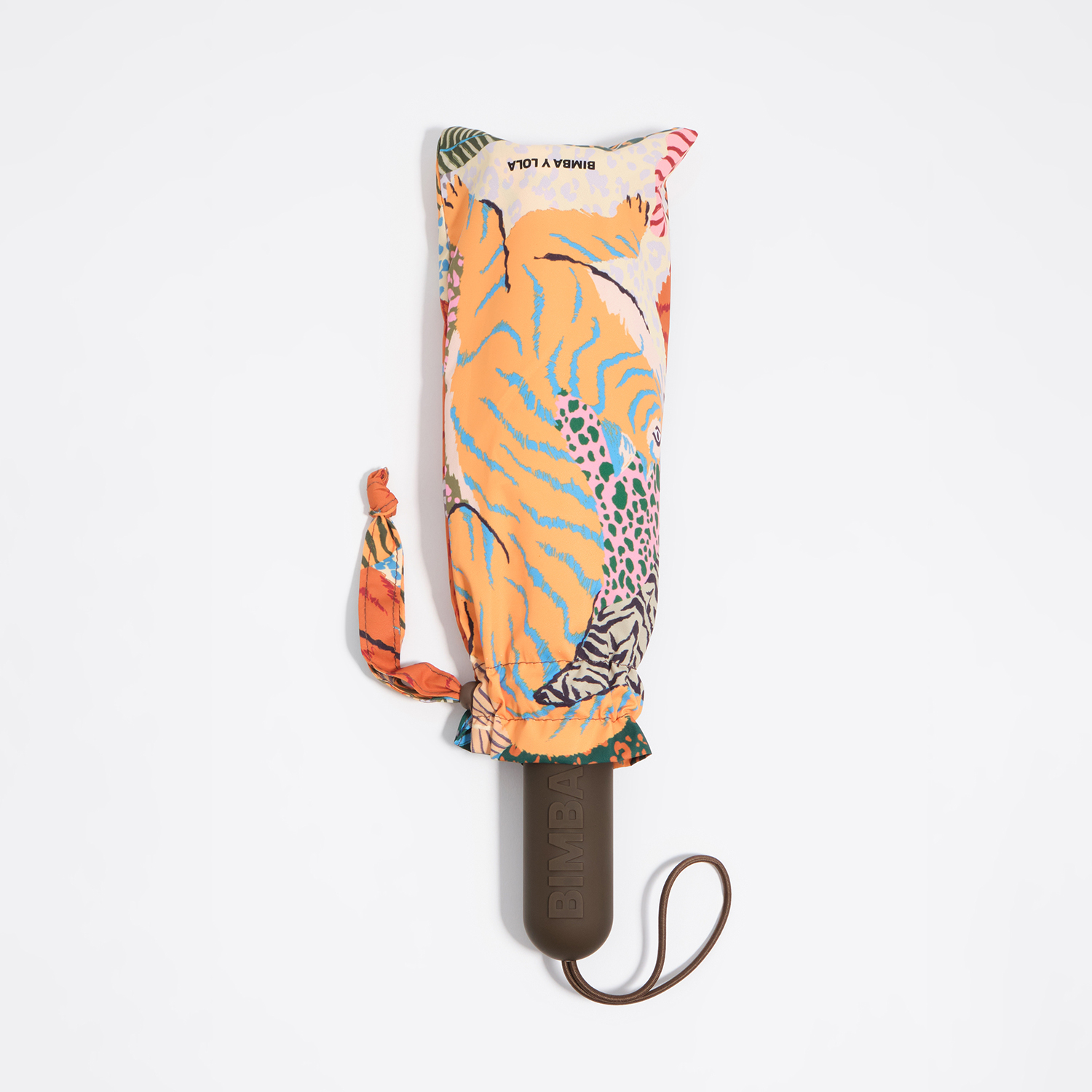 Bimba Y Lola Taupe Wild Print Umbrella