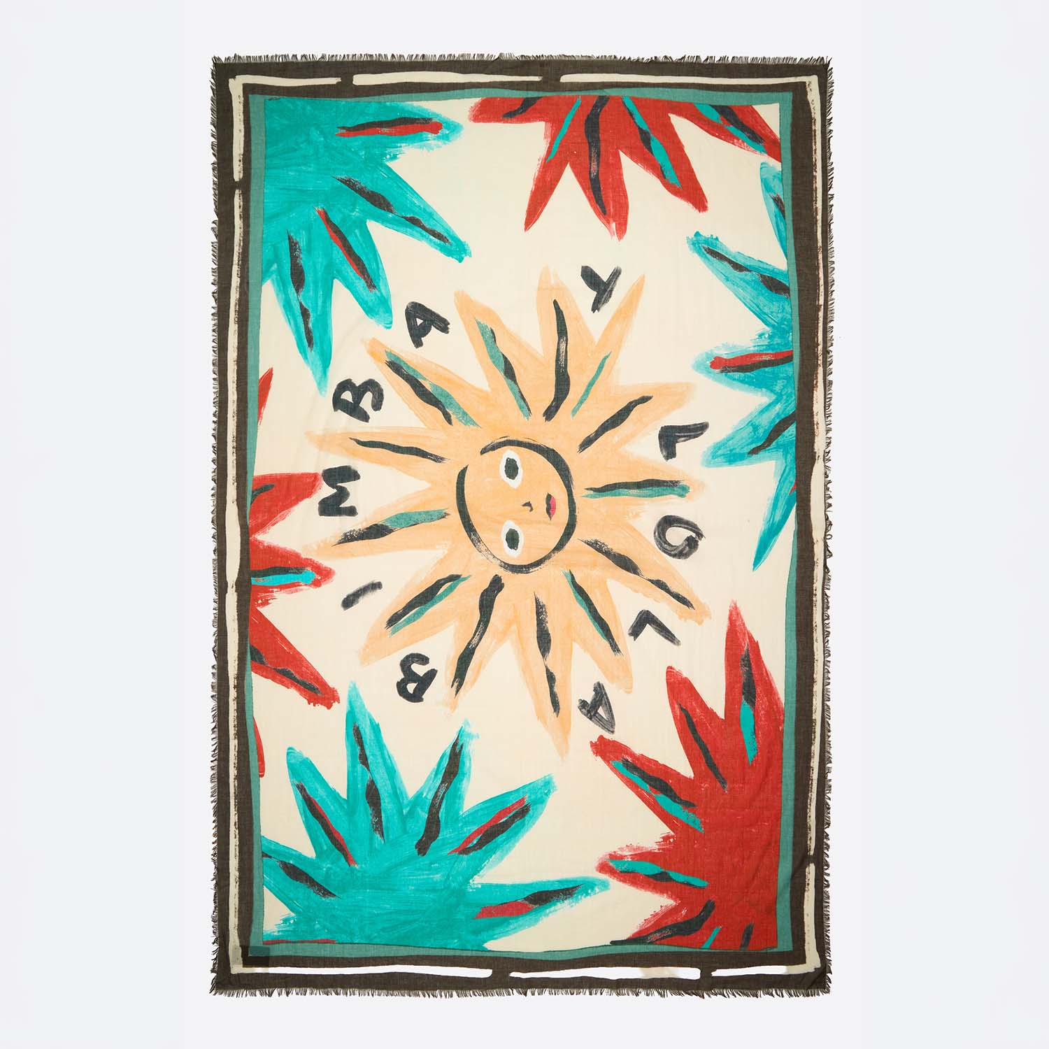 Bimba Y Lola Ochre Washed Cotton Sun Sarong
