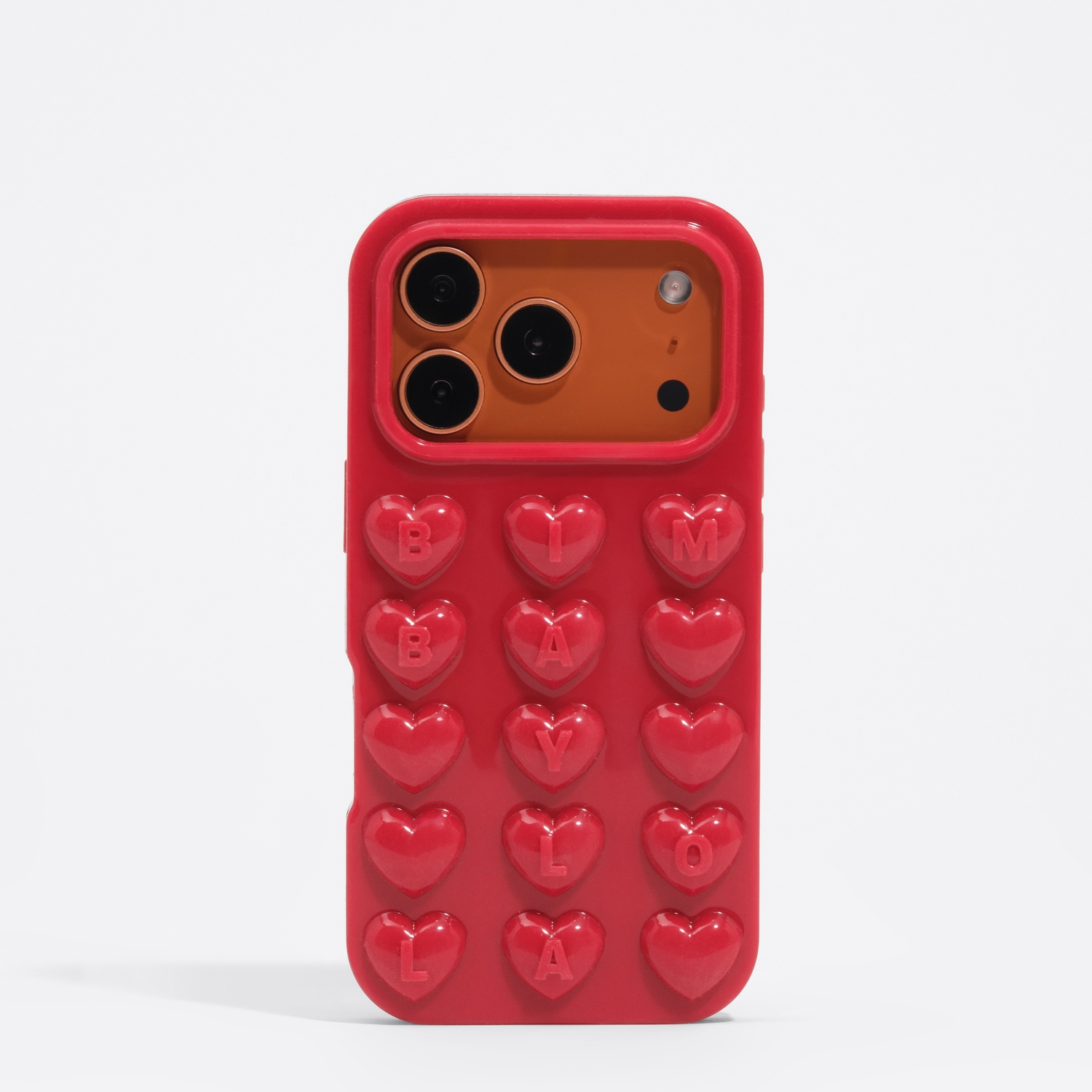 Etui silikon iPhone 17 Pro błyszczące czerwone 2