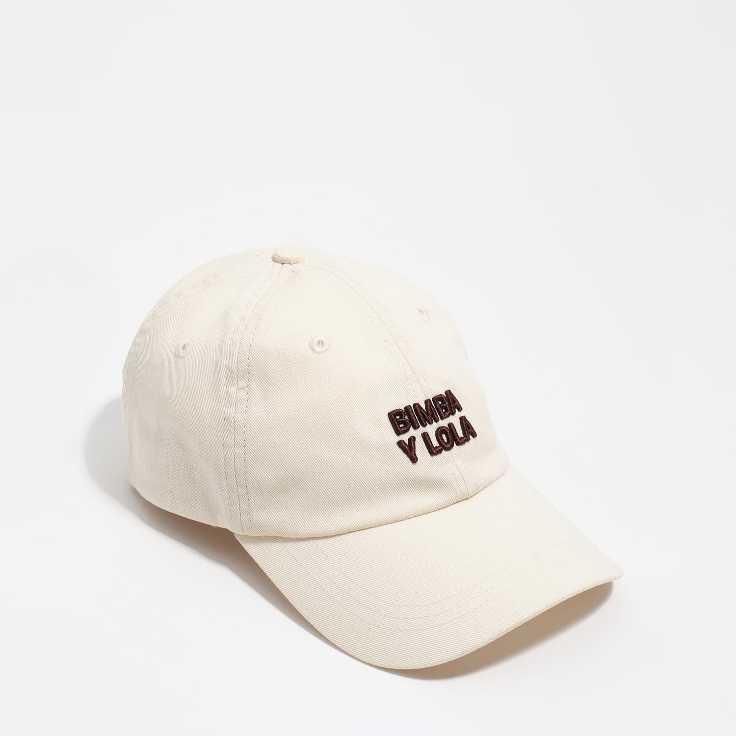 Bimba Y Lola White Washed Black Cotton Cap