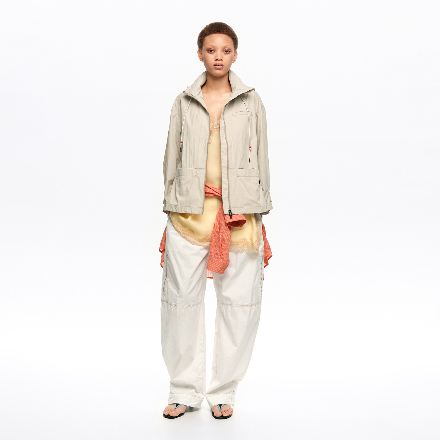 Bimba Y Lola Stone Fluid A-Line Trench