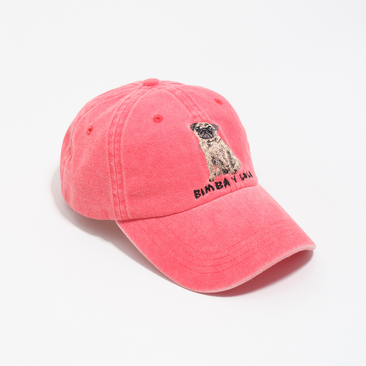 Bimba Y Lola Red Washed Cotton Carlino Cap
