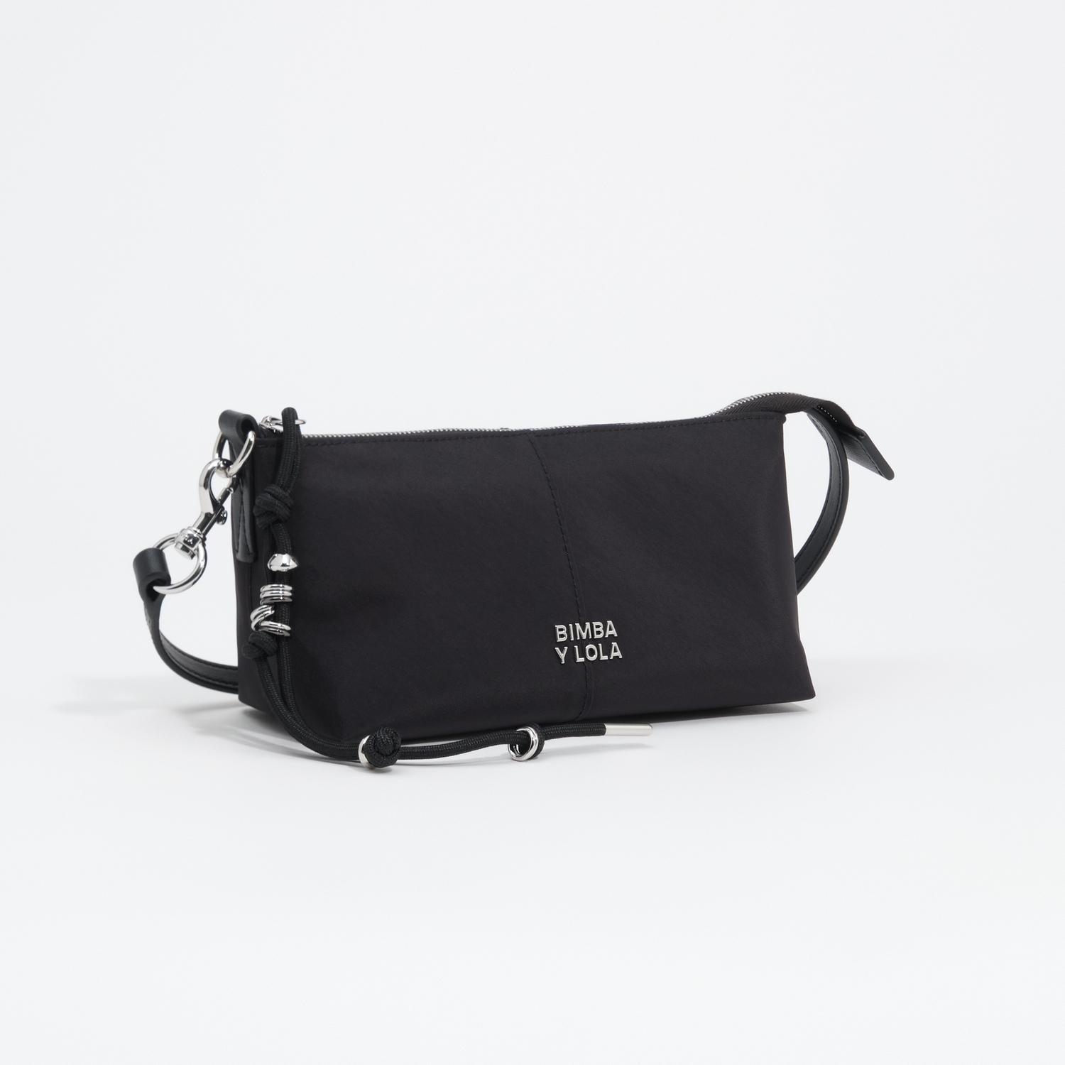 Torebka listonoszka mała nylon czarna