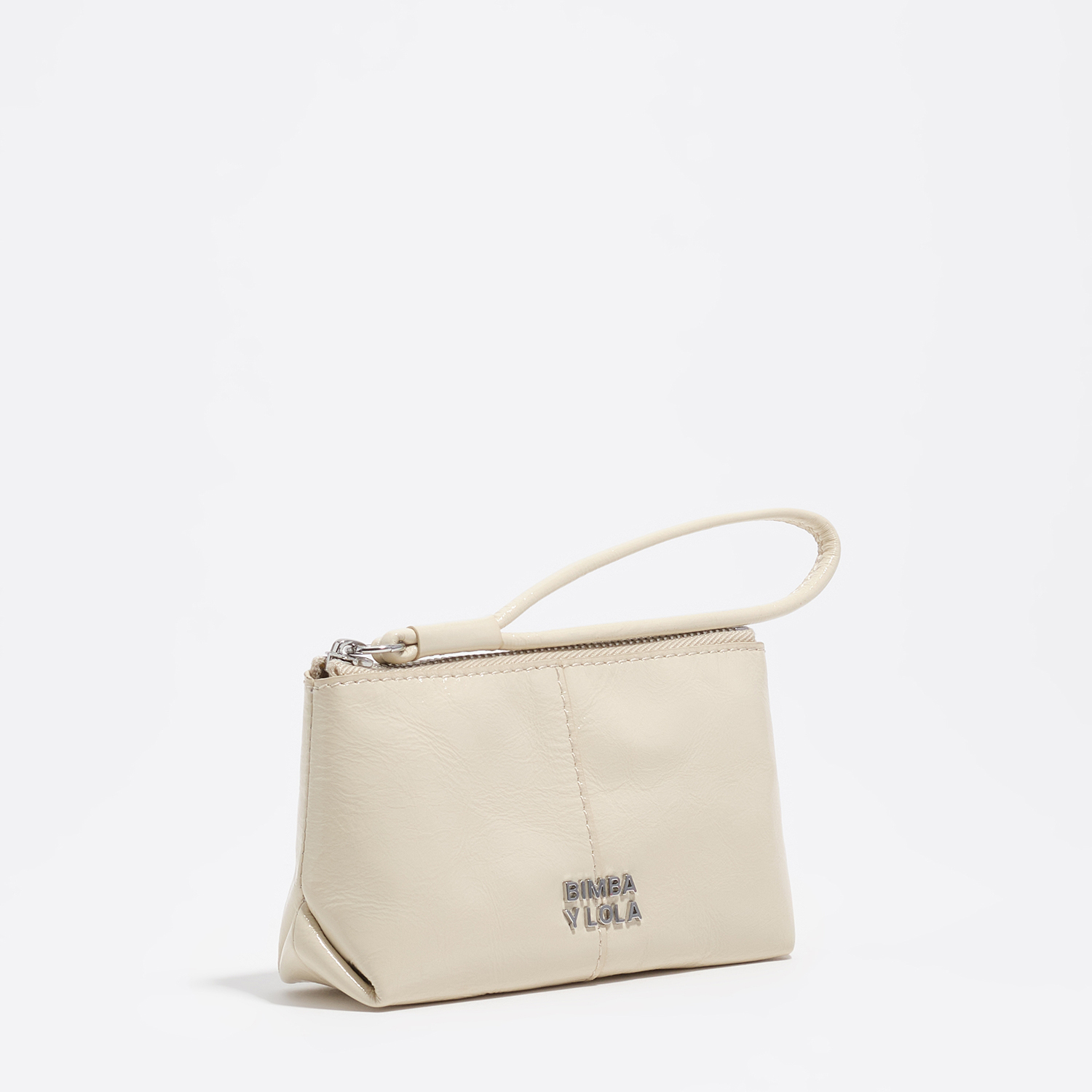 Bimba Y Lola Ivory Leather Coin Purse