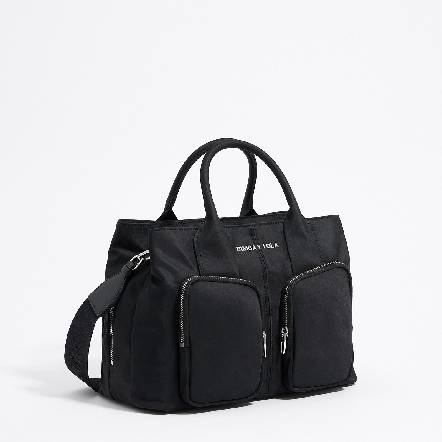 Torebka do ręki Pocket duża nylon czarna