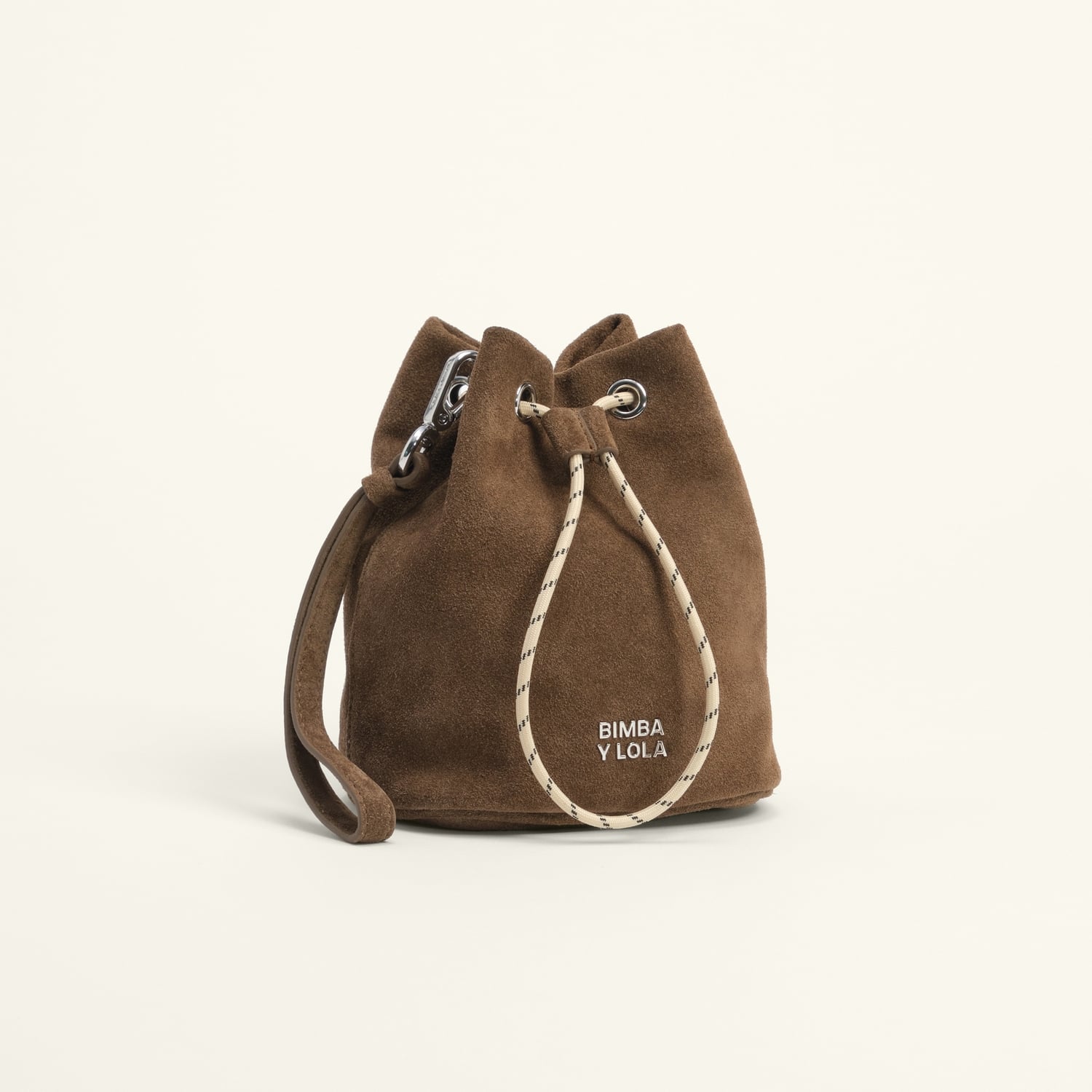 Torebka bucket bawełna i dwoina ciemny khaki 2