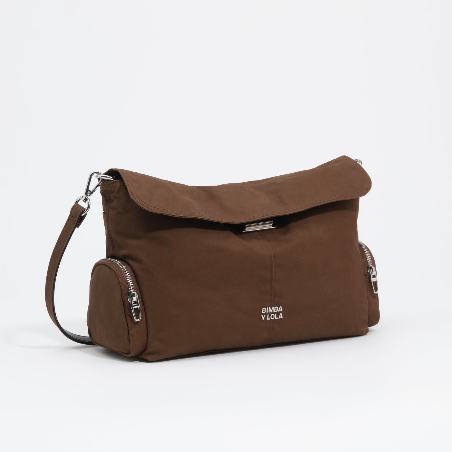 Torebka pocket z klapką duża ciemny khaki