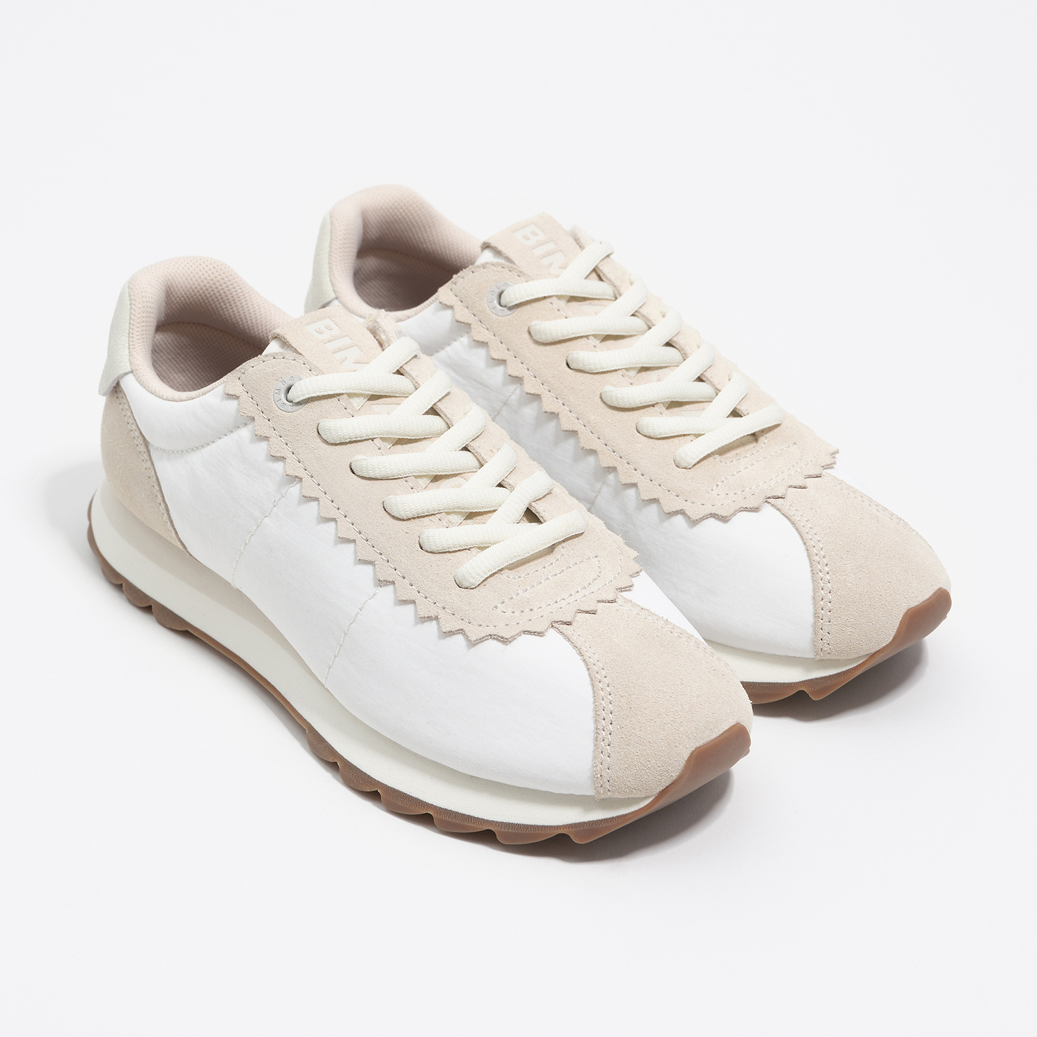 Buty sportowe retro dwoina i nylon 13 18 białe