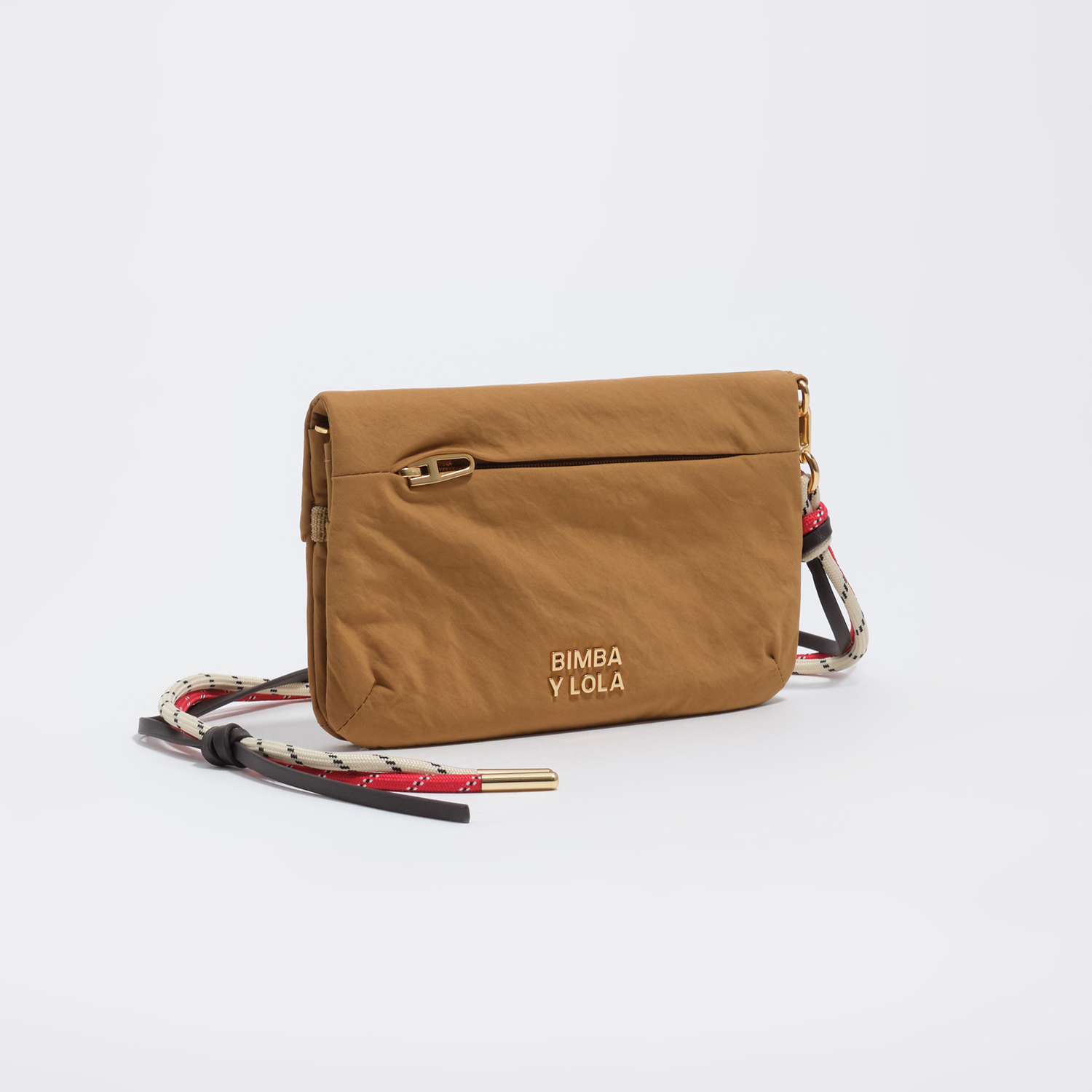 Bimba Y Lola Caramel Large Nylon Purse