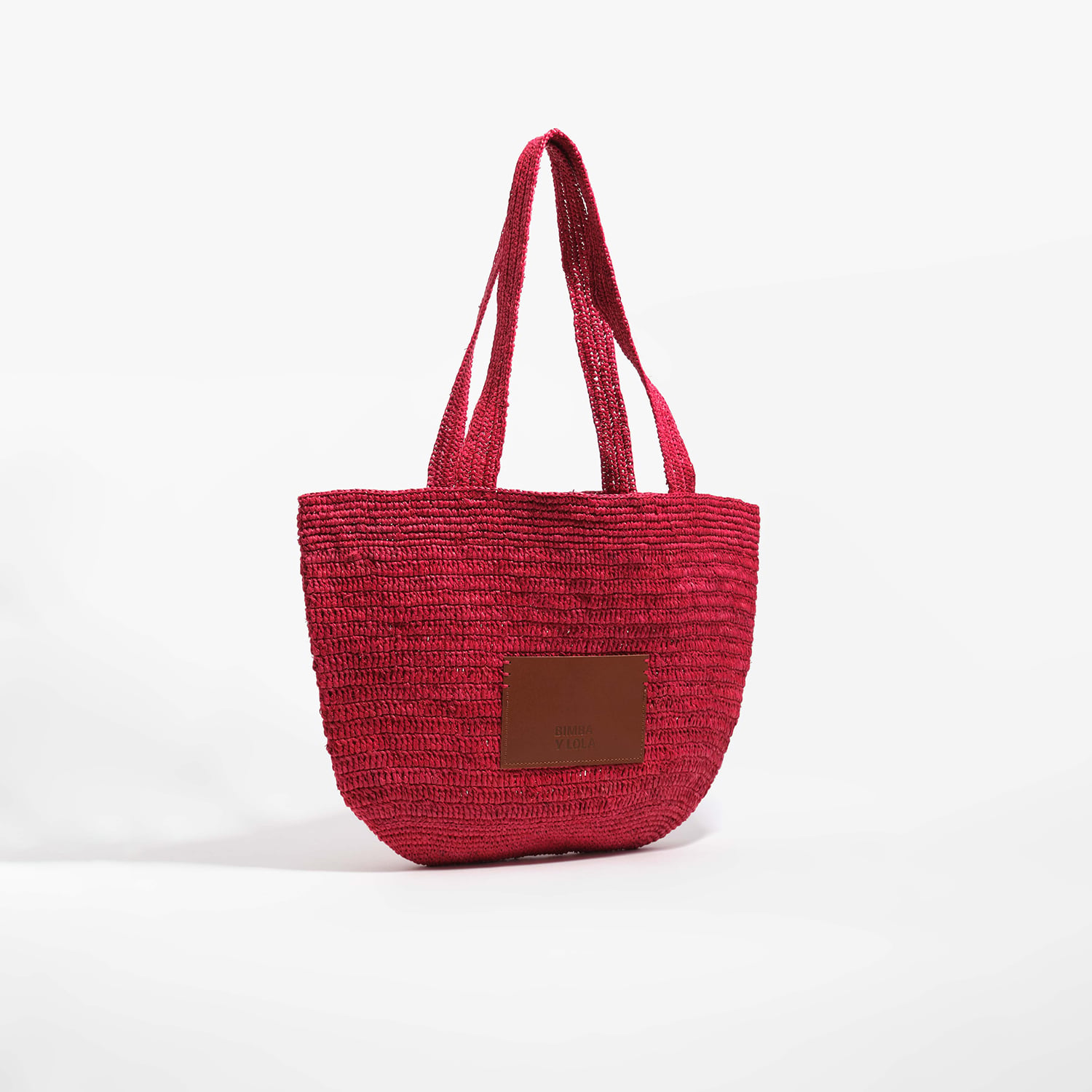 Bimba Y Lola Red Large Plaited Bag