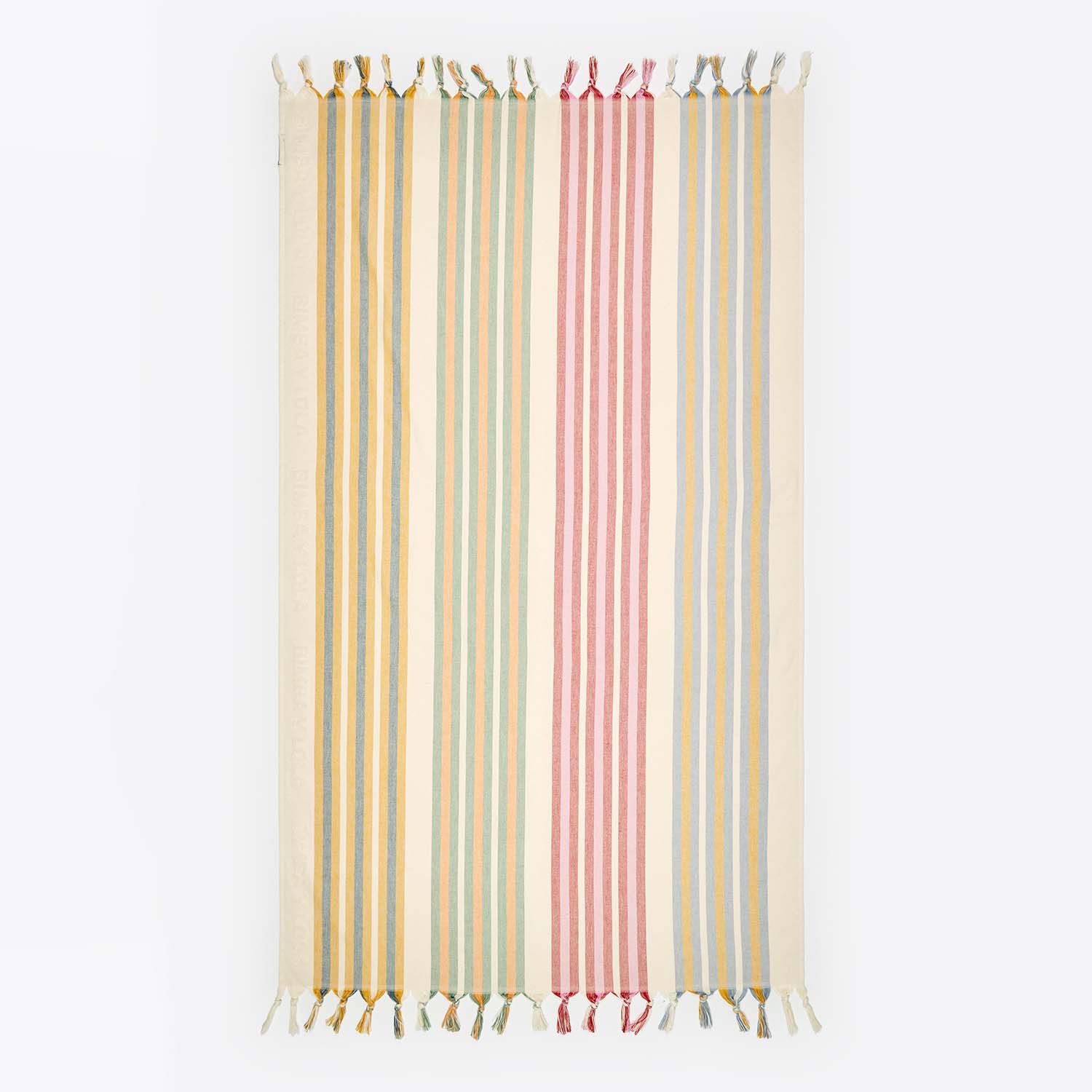 Bimba Y Lola Ivory Striped Towel