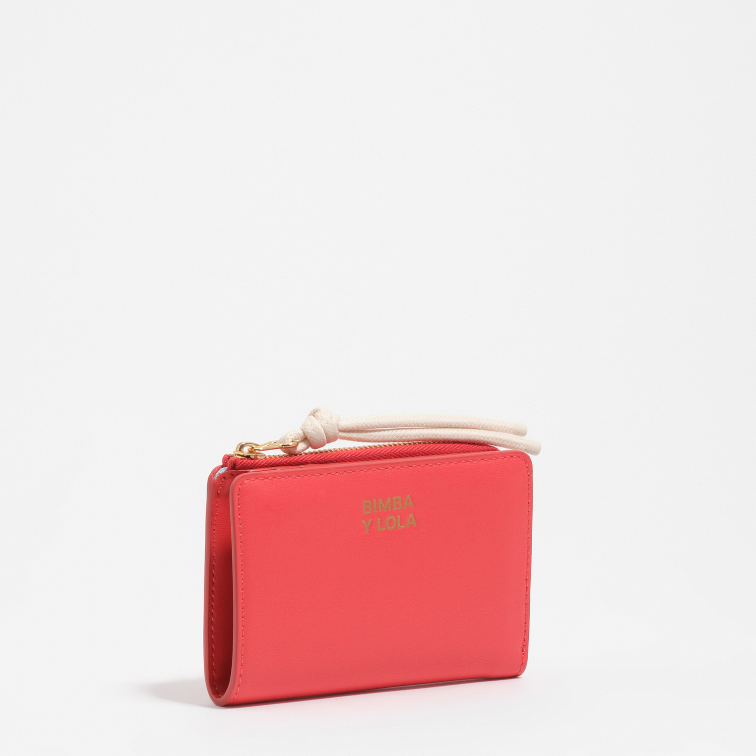 Bimba Y Lola Bright Red Compact Purse In