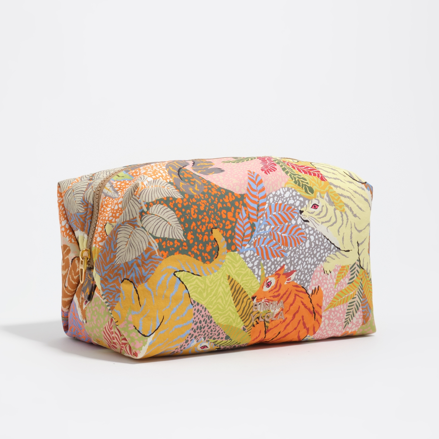 Bimba Y Lola Wild Large Print Nylon Make-Up Case