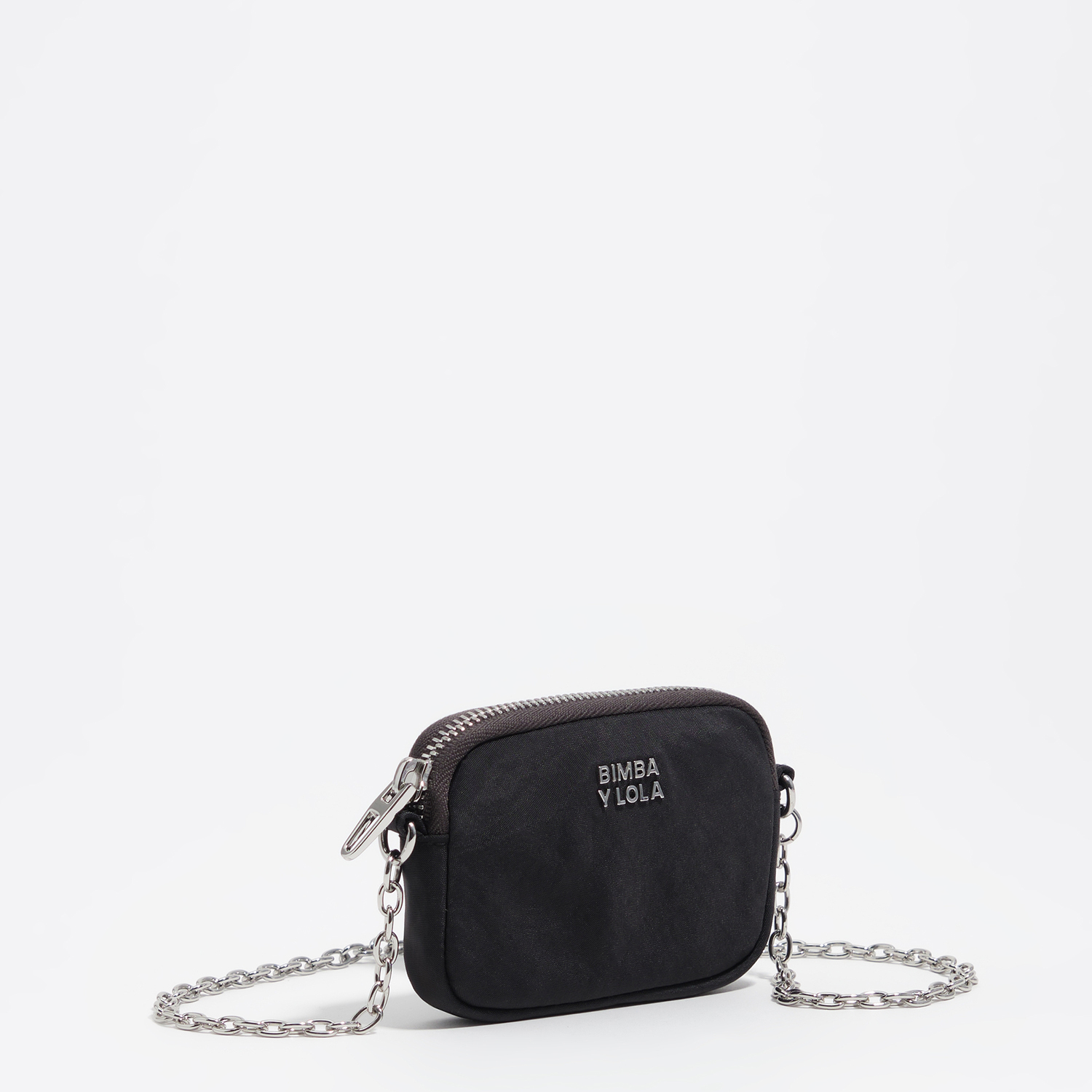 Bimba Y Lola Graphite Nylon Coin Purse