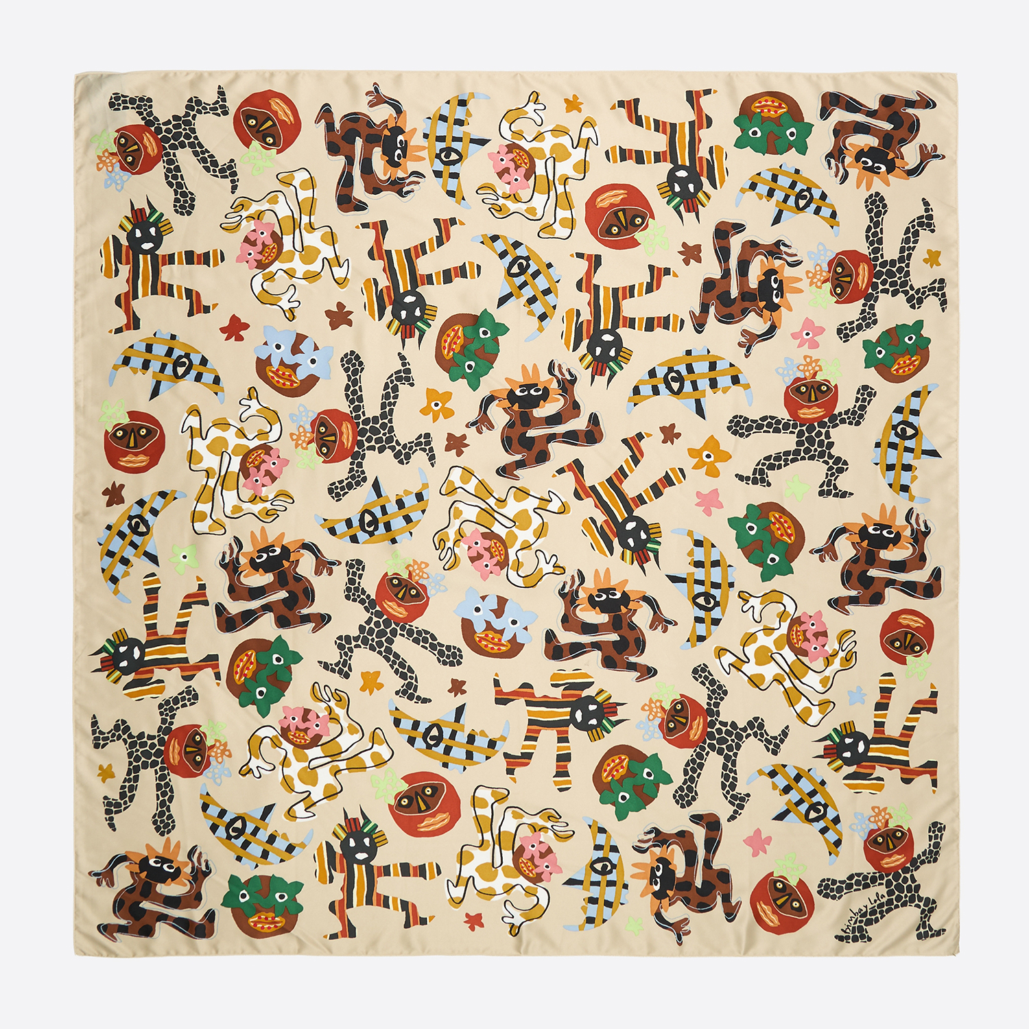 Bimba Y Lola Beige Samba Scarf