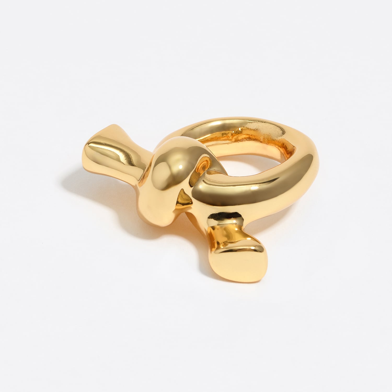 Bimba Y Lola Gold Knot Scarf Ring