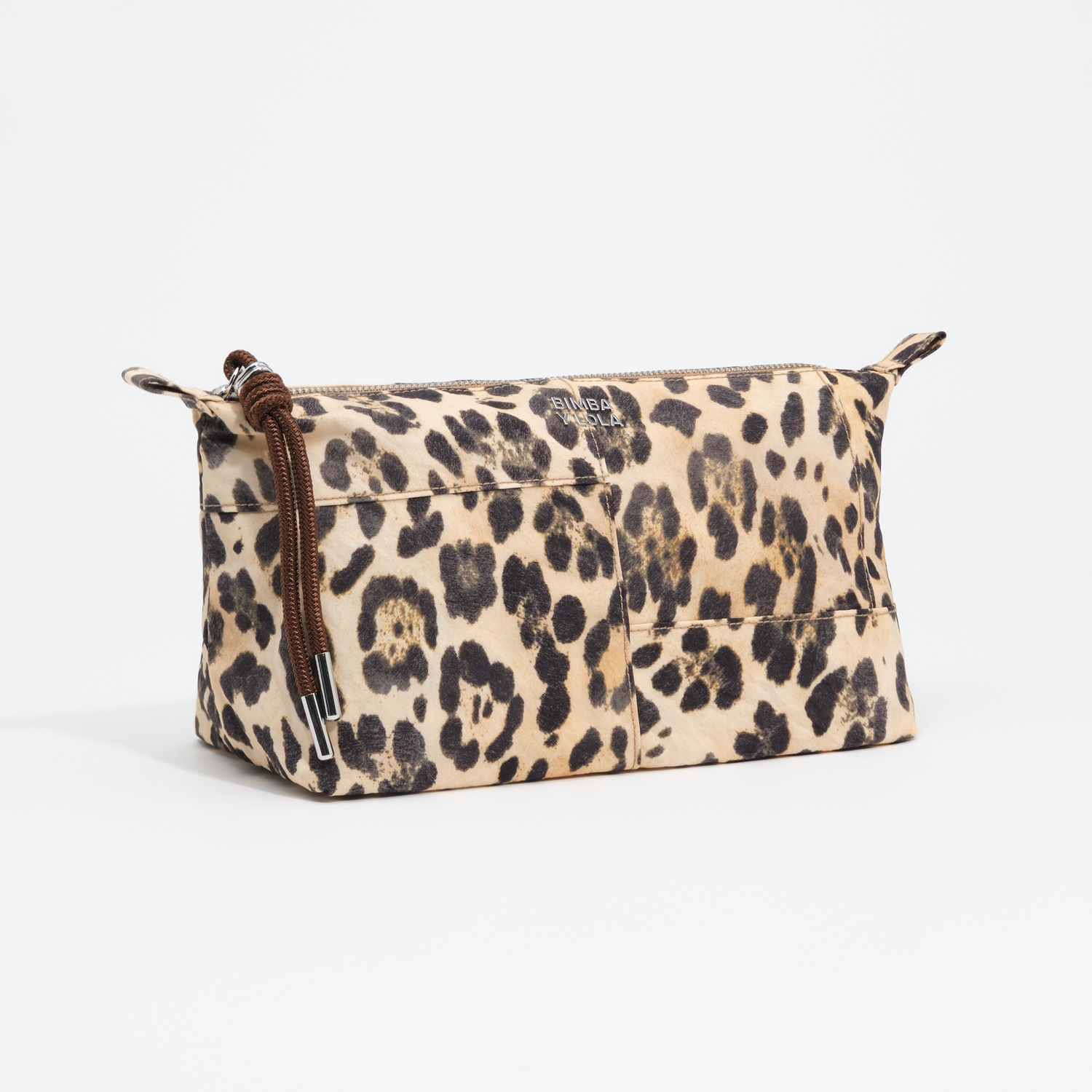 Saszetka Trapecio duża nylon Leopard naturalna