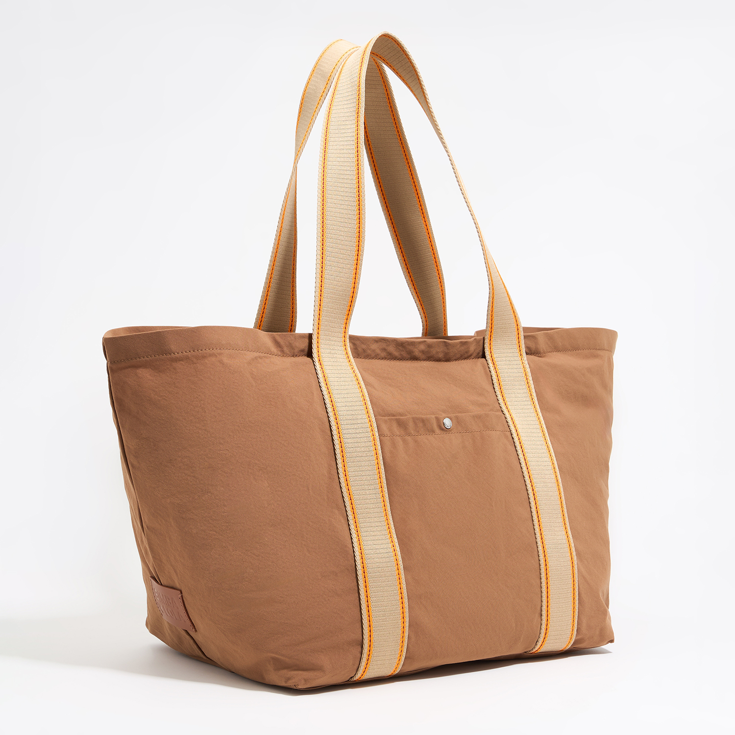 Torebka shopper maxi nylon cynamonowa