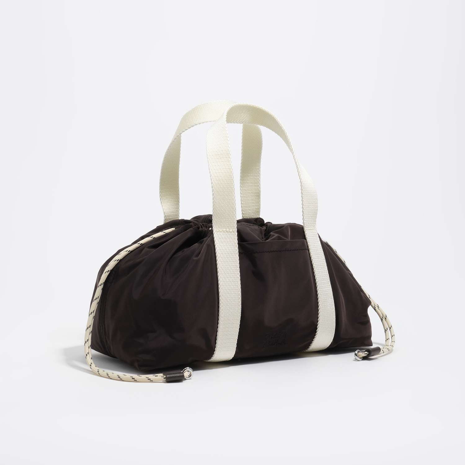 Bimba Y Lola Charcoal Nylon Mini Bag