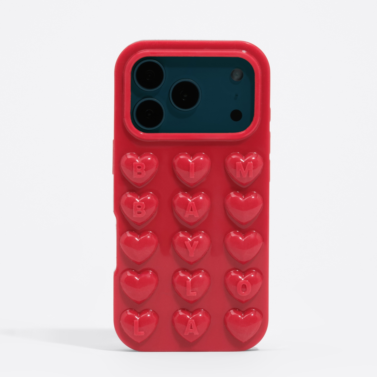 Etui silikon iPhone 17 Pro Max błyszczące czerwone 2