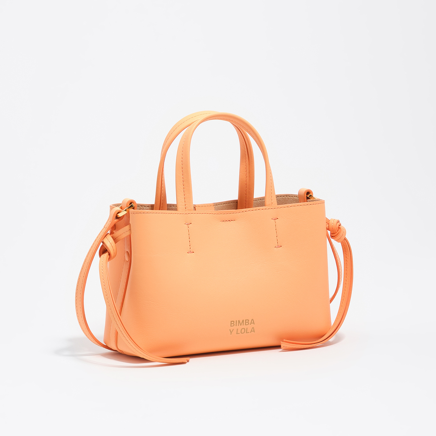 Bimba Y Lola Orange Sorbet Mini Leather Chihuahua Bag