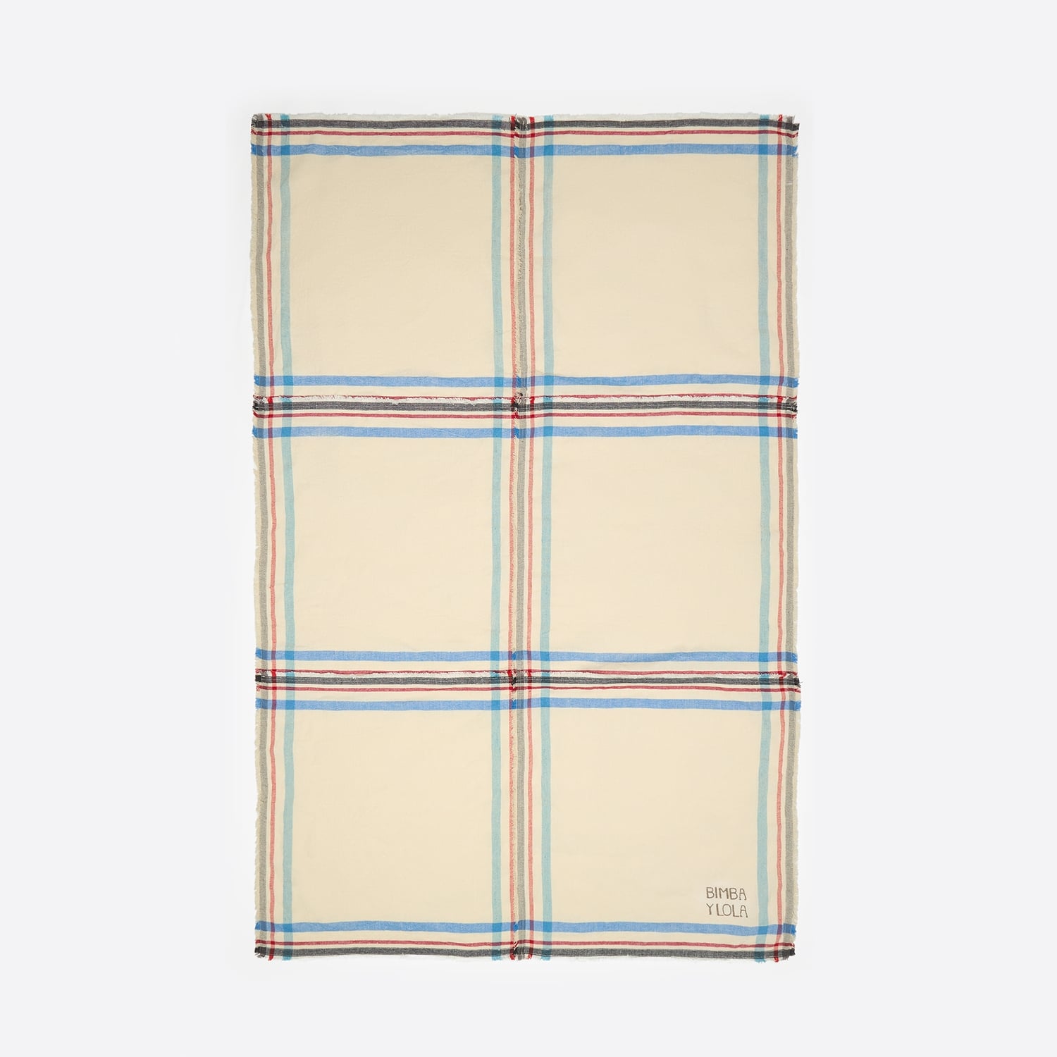 Bimba Y Lola Ivory Ecru Striped Towel