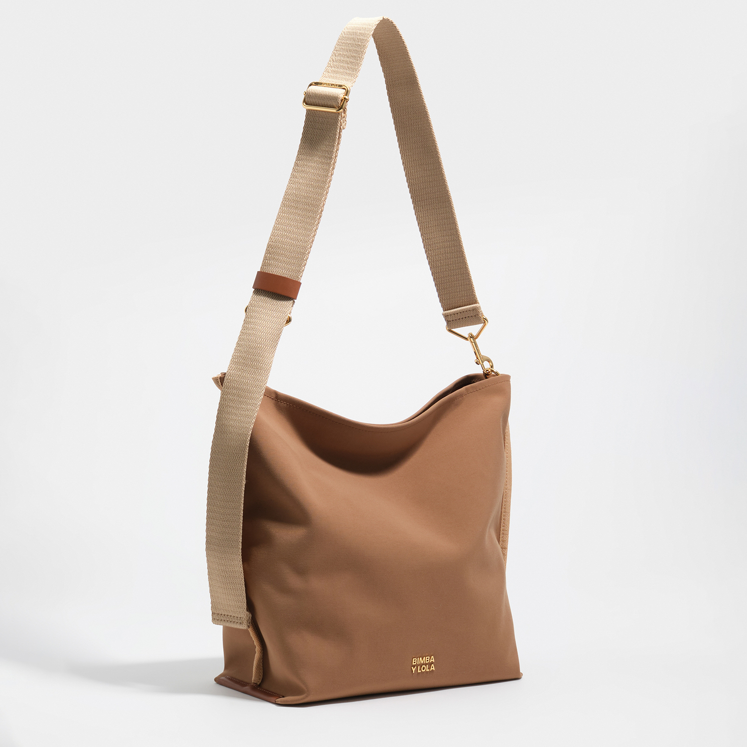 Bimba Y Lola Cinnamon Medium Gabardine Carlino Bag