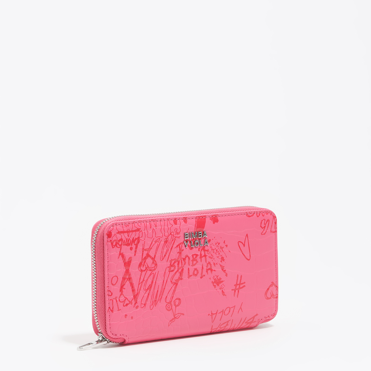 Bimba Y Lola Bimba Logos Pink Berry Berry Pink Bimba Logos Medium Horizontal Wallet