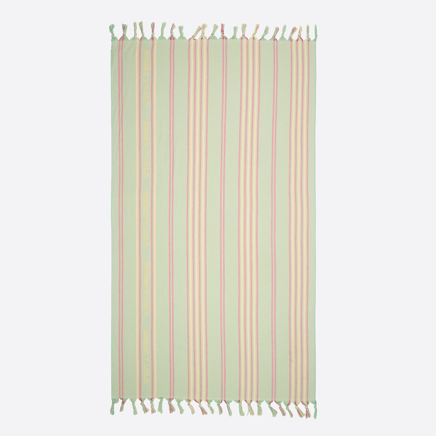 Bimba Y Lola Green Striped Towel