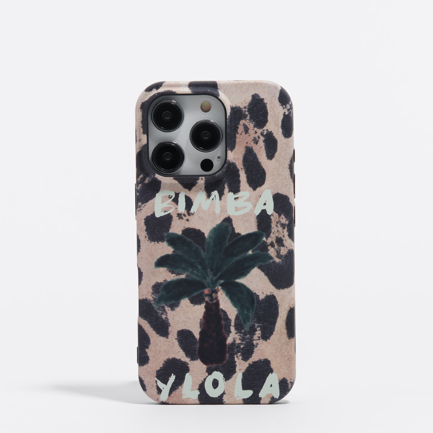Bimba Y Lola Beige Iphone 16 Pro Palm Tree Rigid Case