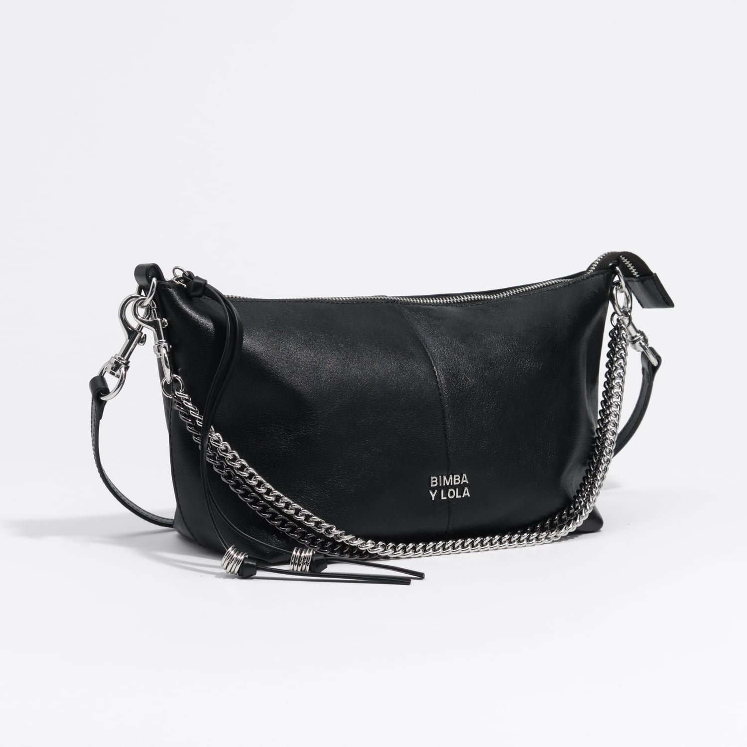 Torebka Madrid średnia skóra czarna