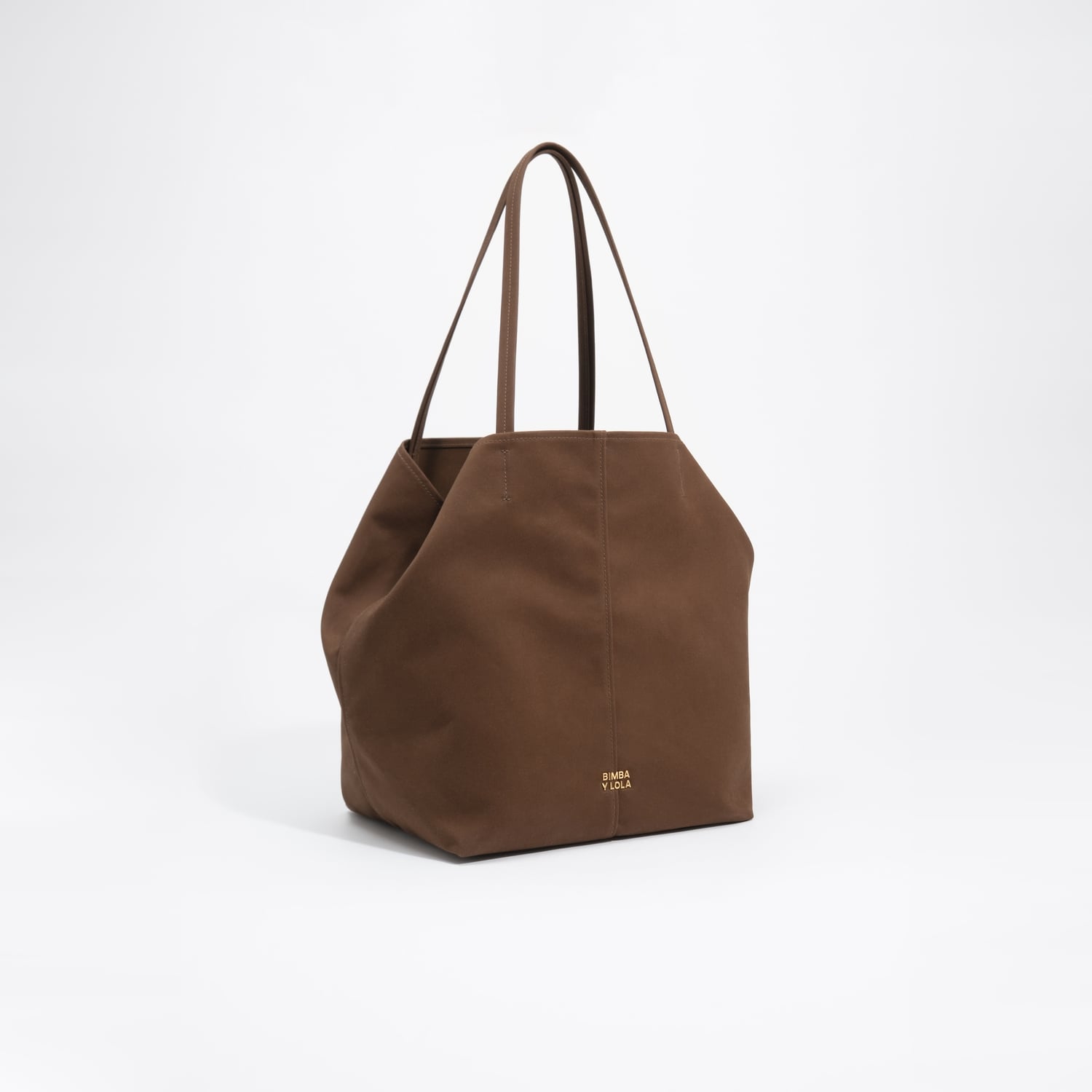 Torba shopper duża bawełna ciemny khaki 2