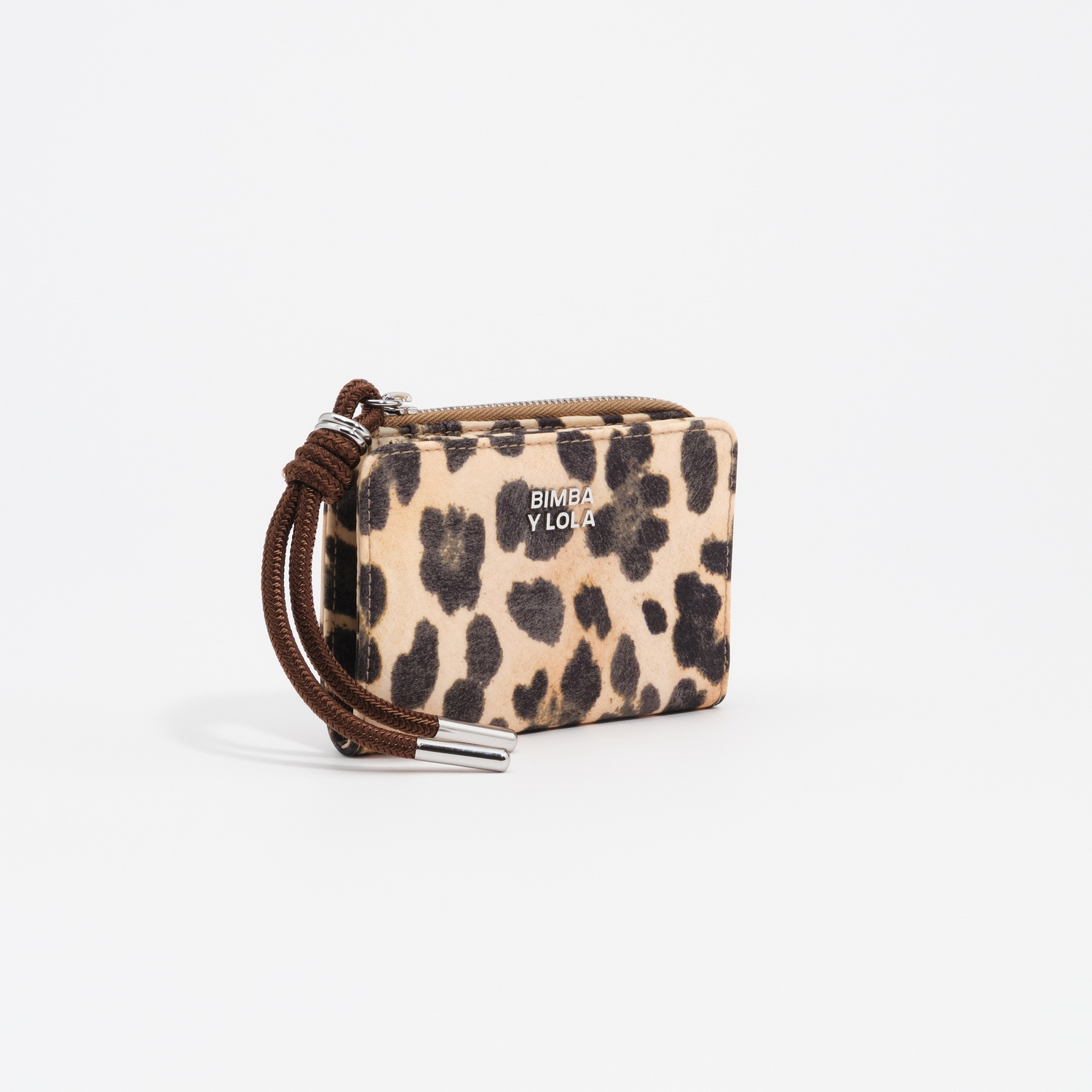 Portfel kompaktowy nylon Leopard naturalny