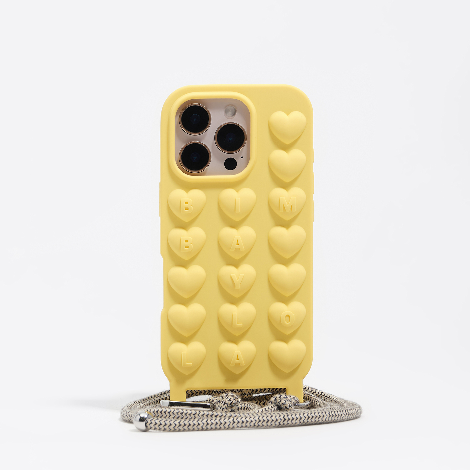 Etui silikon iPhone 15 Pro troczek żółte