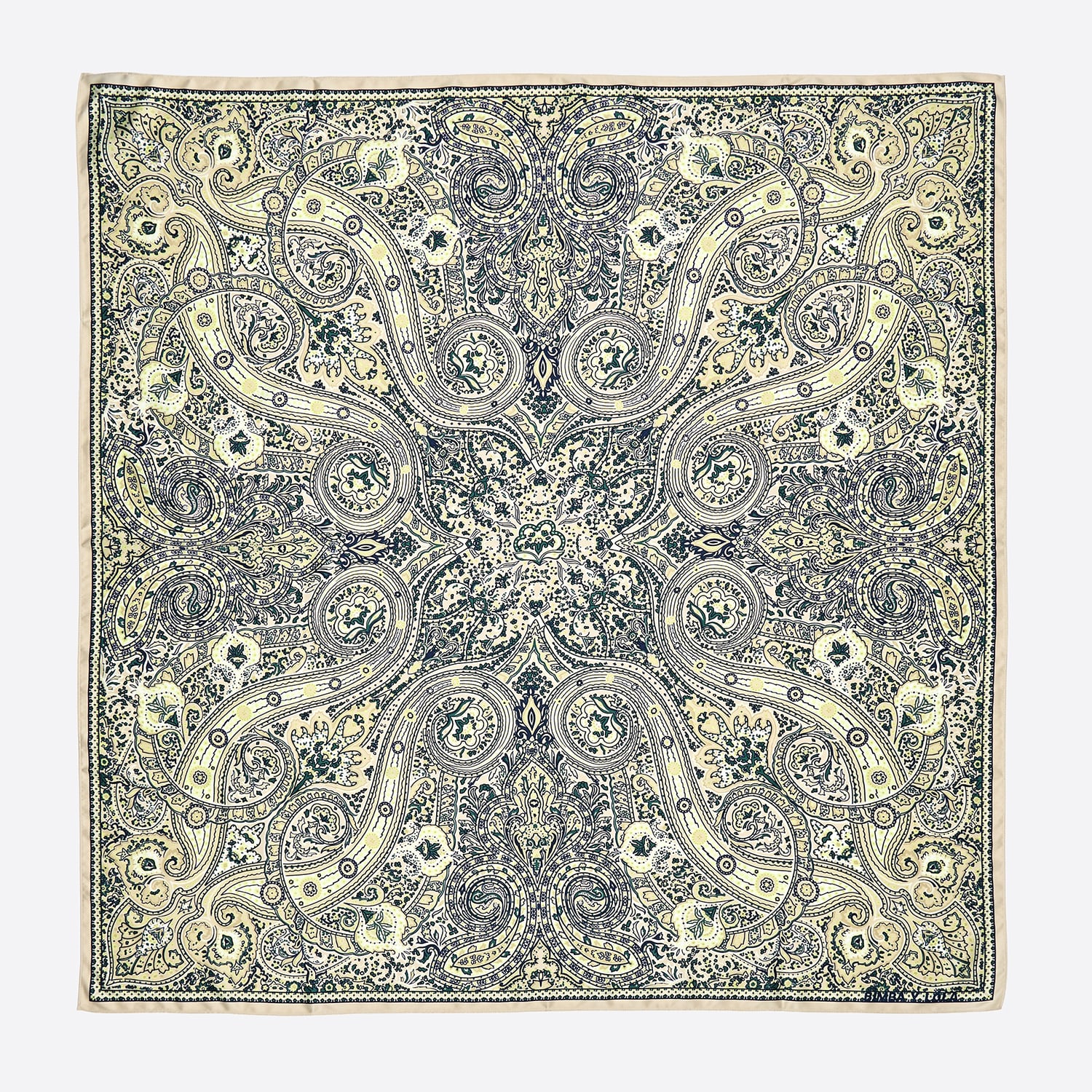 Chusta paisley koralowa 2