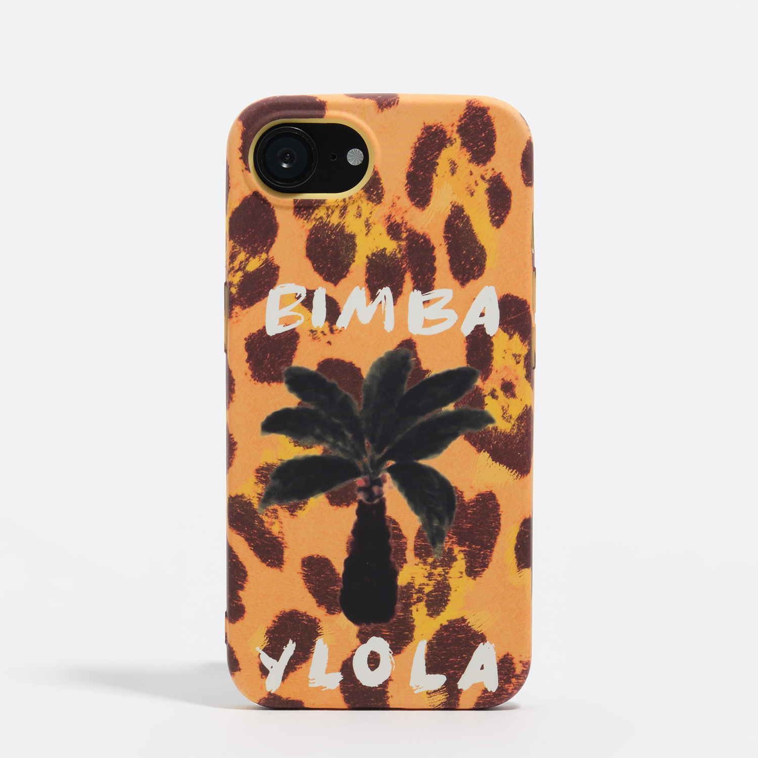 Bimba Y Lola Yellow Iphone 16 E Palm Tree Rigid Case