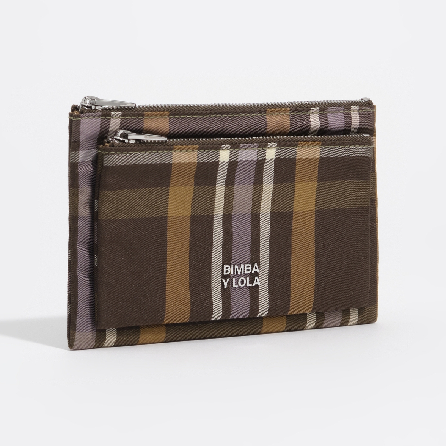 Portfel pocket żakard tartan hunter green