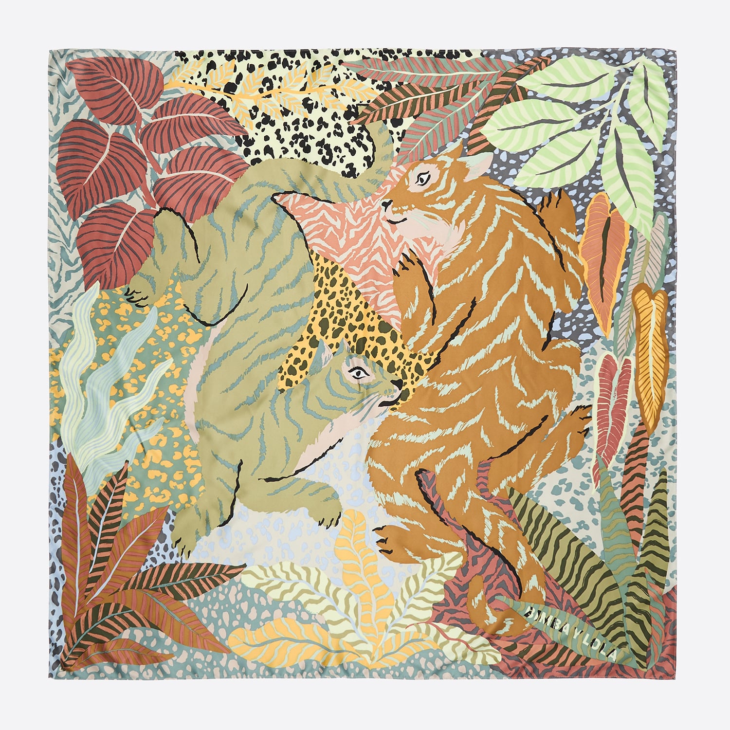 Bimba Y Lola Beige Wild Scarf