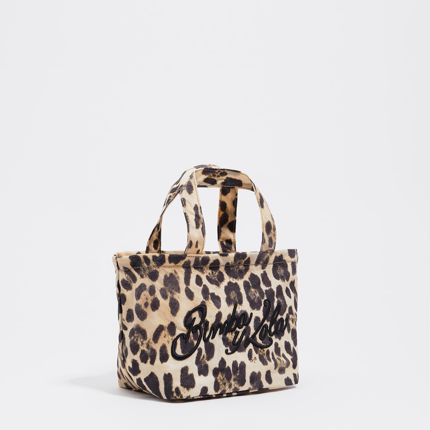 Torebka mini nylon Leopard naturalna